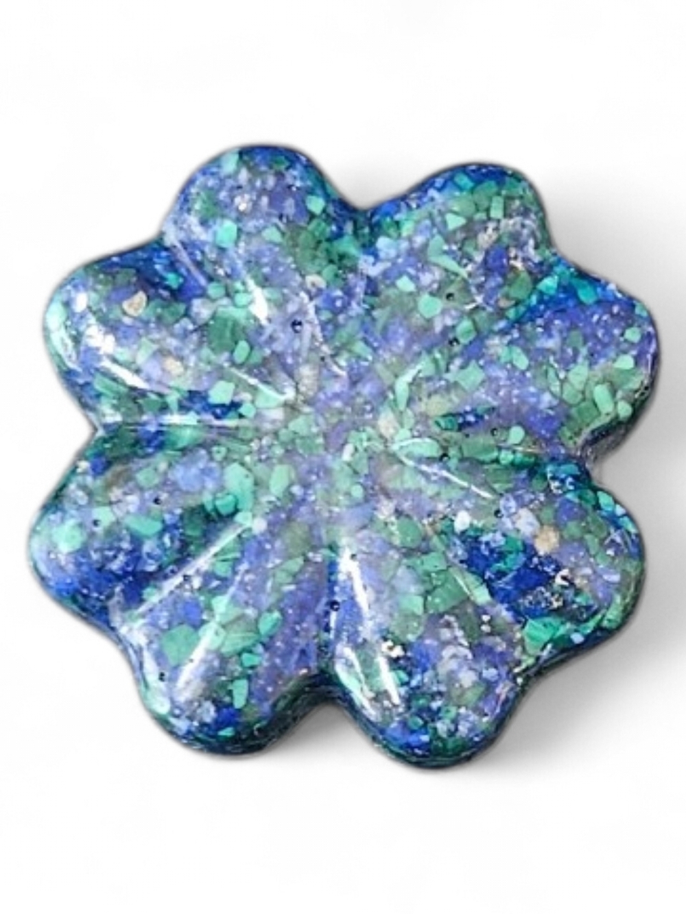 Lapis Lazuli and Malachite Flower